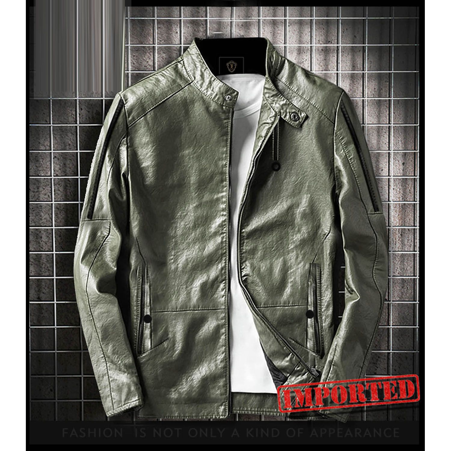 Casual PU Leather Jackets For Men Winter Styles Men Styles Jacket