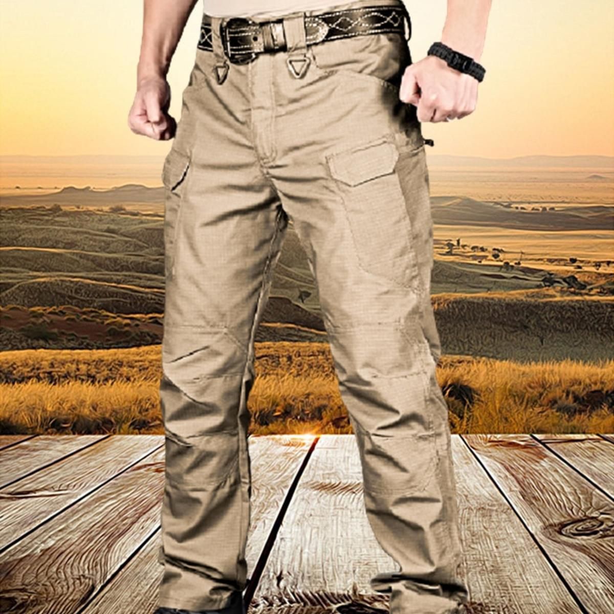 Men Tactical  Pants Cargo Outdoor Camping Multiple Pocket Elasticity Casual Pant Military Urban Commuter Trouser Plus Size