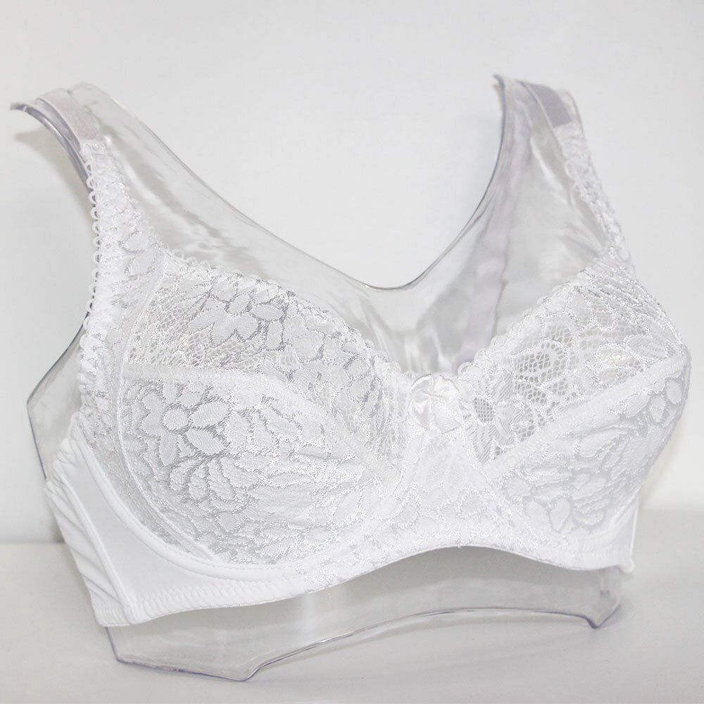 Lager Bosom Lace Perspective Bra For Womens  Lingeries Underwire Embroidery Floral  Bralette Plus Size Brassiere Top