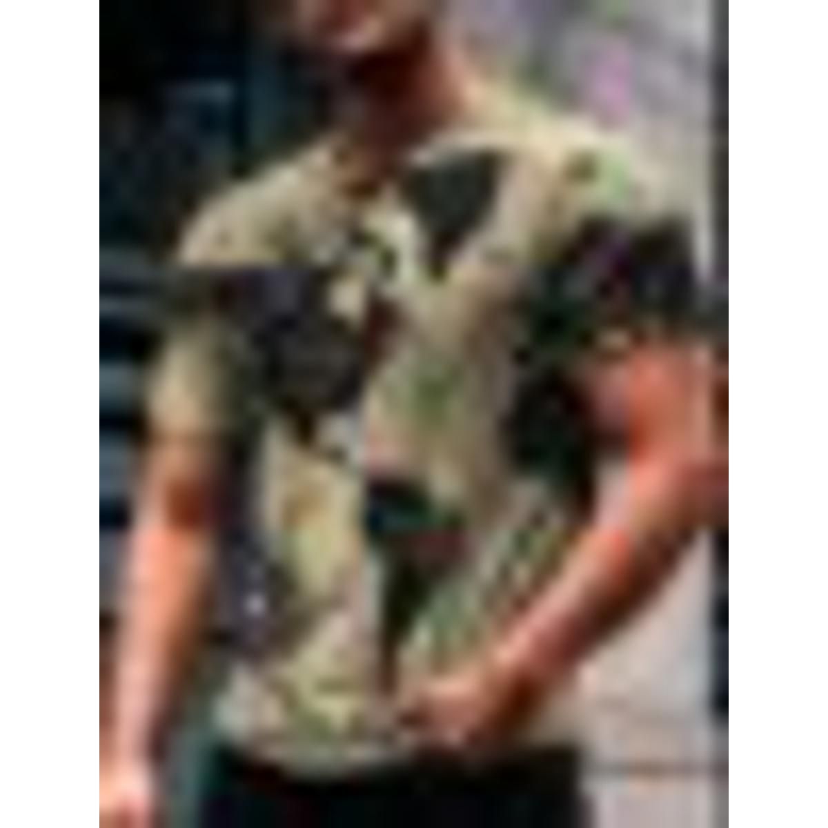 Summer Man Short Sleeved Casual Men's t shirt 3D Trendy Clothes man Plus Size 6XL Fashion Oversized t-shirt Vintage T-shirts