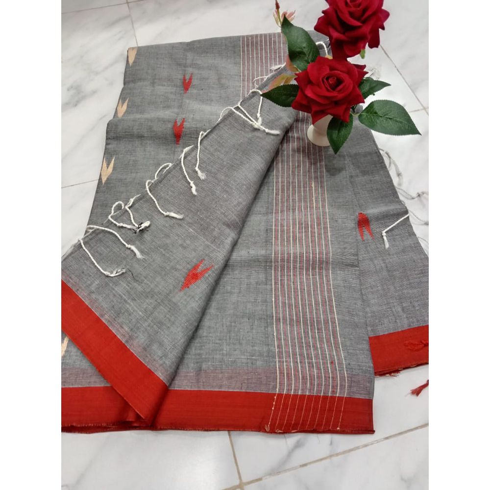 Exclusive Multicolor Cotton projapoti Saree for Women