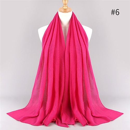 Large Size TR cotton scarf Pleated Crinkle Women's Hijab Muslim Head Wrap wrinkle Shawl scarves Plain Colours
