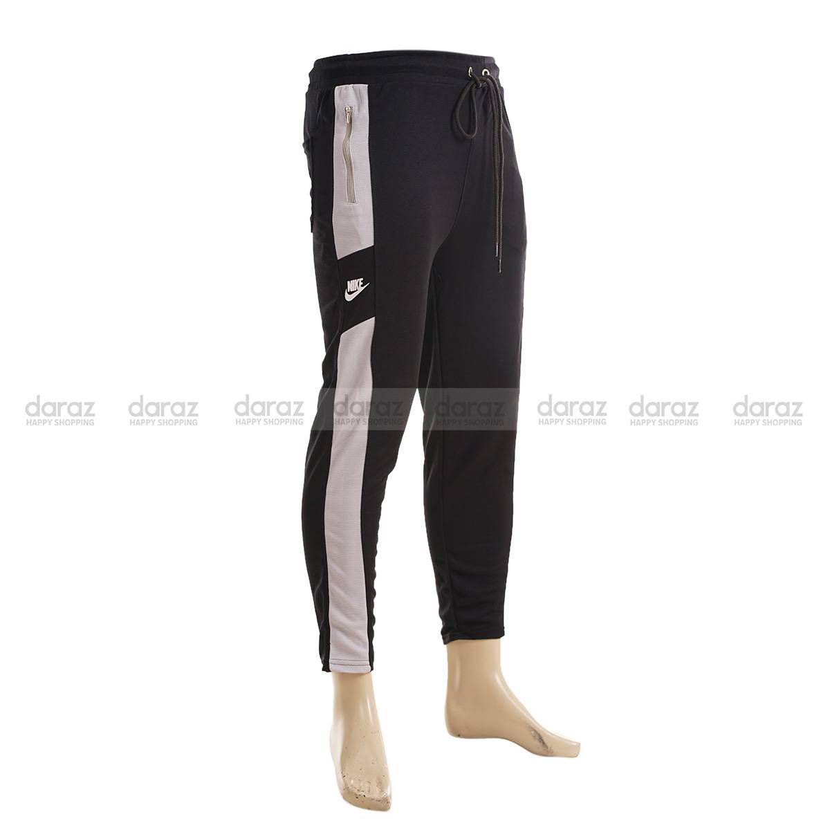 Stylish Grey And Black Color Comfortable Trouser For Men's