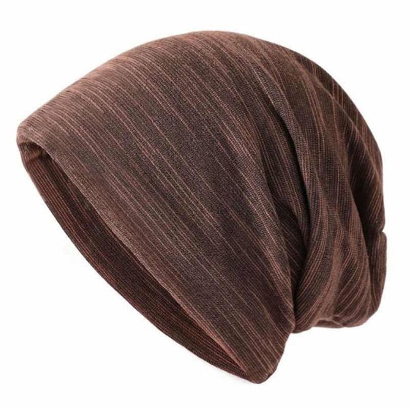 Cotton Winter Autumn Turban Hat Men Women Beanie Bonnet Sleep Cap Soft Women's Beanies Hats Breathable Headgear Stretch Hat