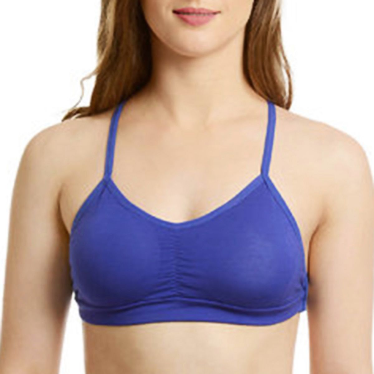 100% Cotton Sports Bra For Women ( Blue)