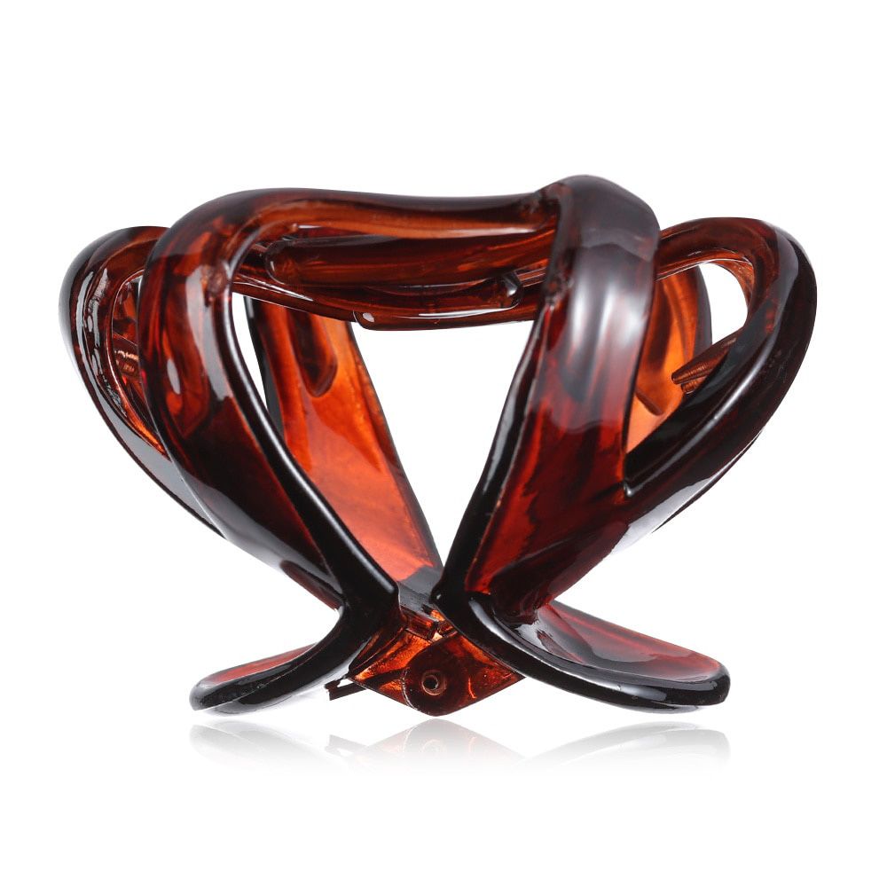 1PC Women Lady Heart Shape Black Crystal Rhinestone Claw Hair Clip Barrette Hairpin Hairwear Clamp Hair Accessories