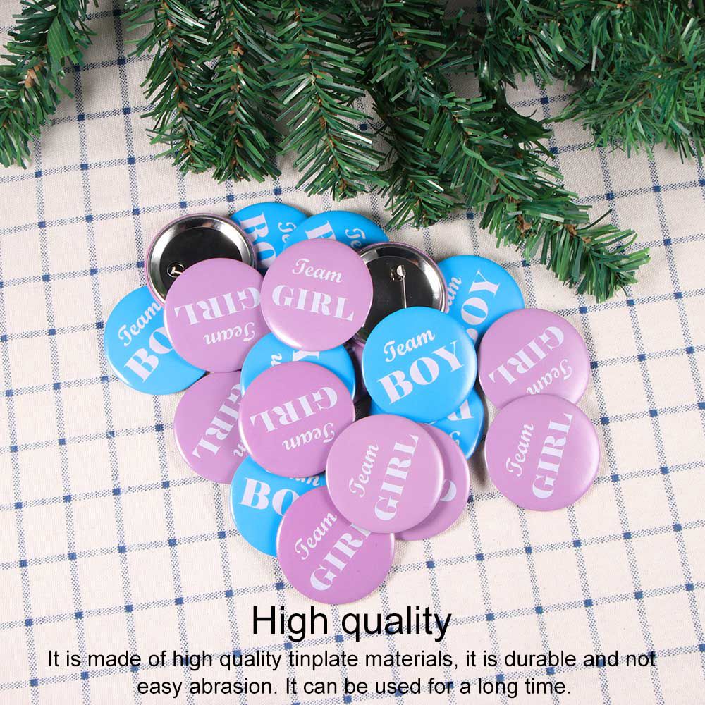 Decoration Party Buttons Sticker Boys And Girls Party Badge Tinplate Button Sticker Kids Party Accessories Tinplate Button Badge