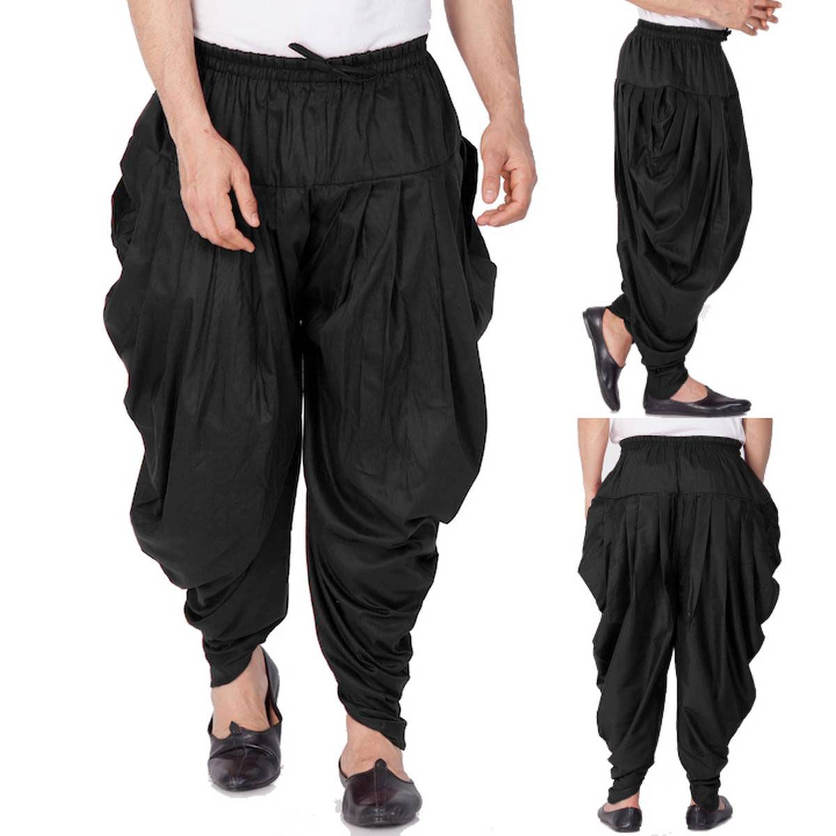 Fashionable Dhuti Pajama For Man & Woman - Black