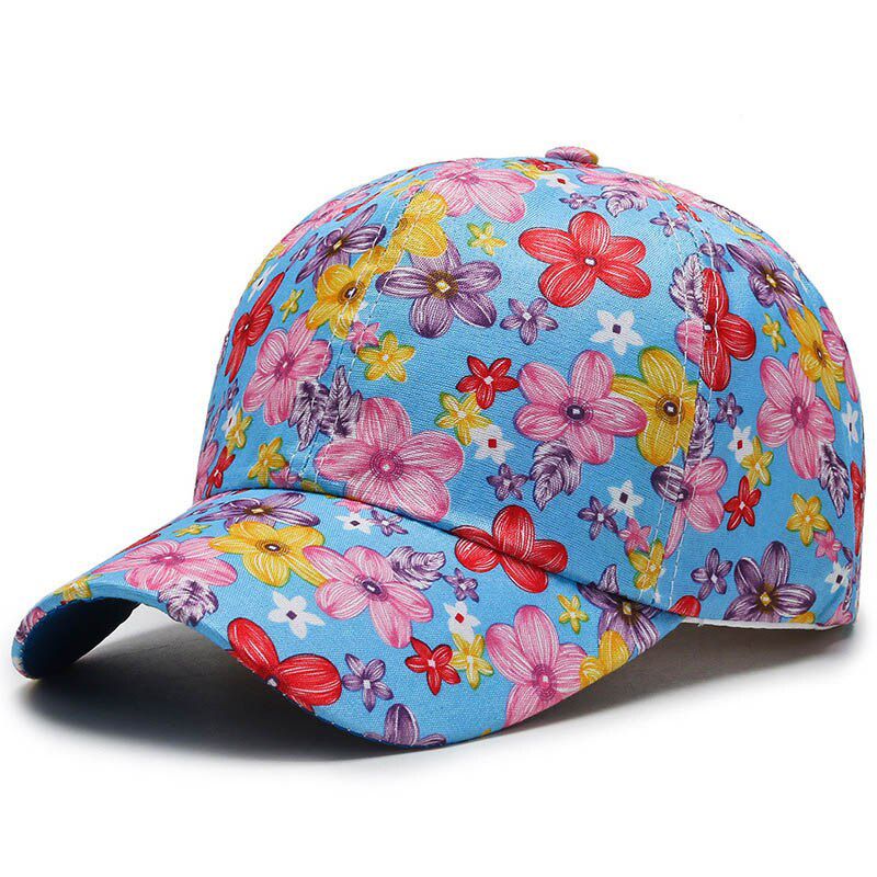 FS Winter Full Cap Brand Men's Flower Print Hop Women's Caps Outdoor Sports Leisure Shade Casquette Femme