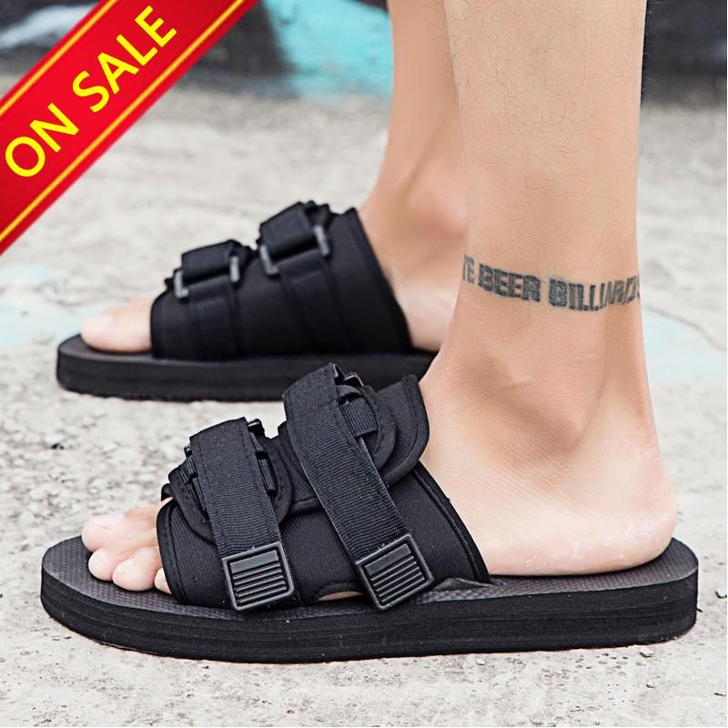 Fashion Flip Flops Men Women Outdoor Beach Sandals Shoes Men Breathable Shoes Women Flat Non-slip Soft Shoes Men Casual Shoes Size 35-44