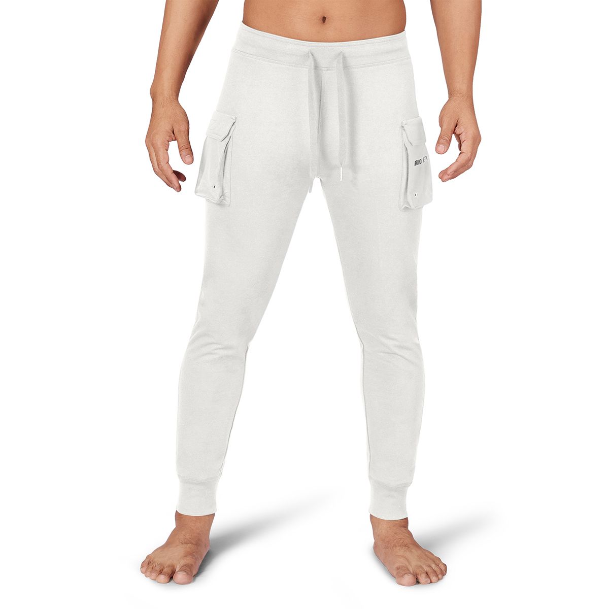 Bruno Moretti White Cargo Pants