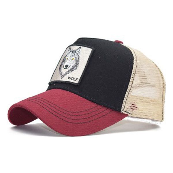 Fashion Brand Embroidery Animal Caps Mesh Baseball Cap Men's Dad Hat Women Summer Breathable Snapback Caps hombre