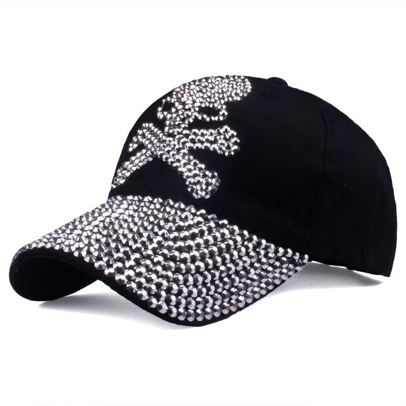 baseball caps for women and men Casual Rhinestones cap fashionUnisex hat Female Peaked cap