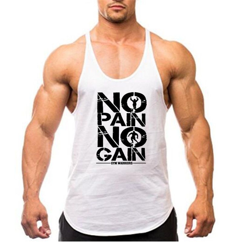 Brand Gym Stringer TaTop Men Bodybuilding Clothing Cotton Sleeveless Shirt Man Fitness Vest Singlet Srtwear Workout Tanktop