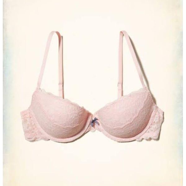 Light Pink Foam comfortable net Bra For Women