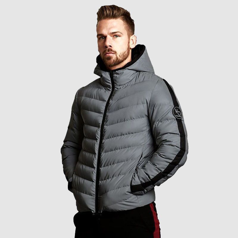 Winter fashion streetwear men's cotton clothes windproof and warm casual outdoor men's zipper men's jacket