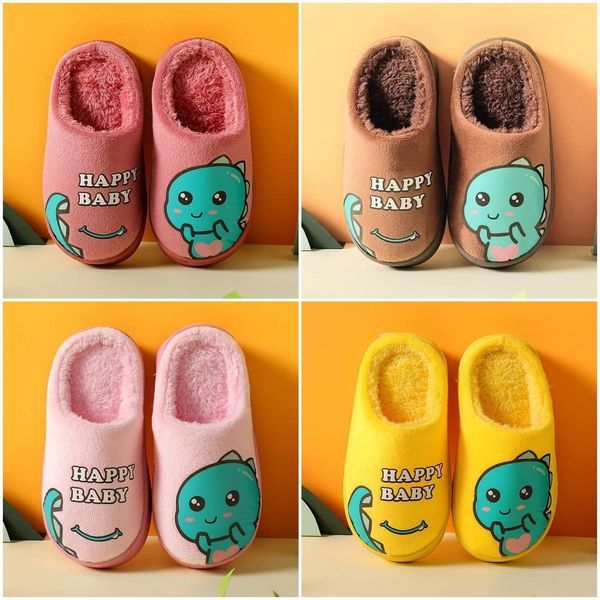 Winter kid's warm slippers.