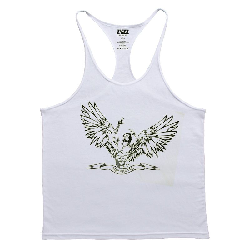 Summer Bodybuilding TaTop Men's Brand Clothing Fitness Singlet Sleeveless Cotton Workout Stringer Regatas Casual Gyms