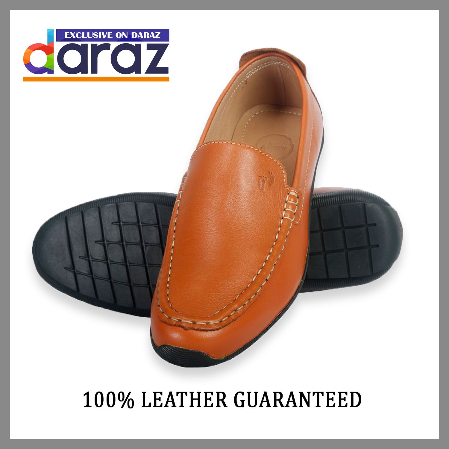 Cow Leather Moccasin Loafer With Hand Finished Waxy Touch
