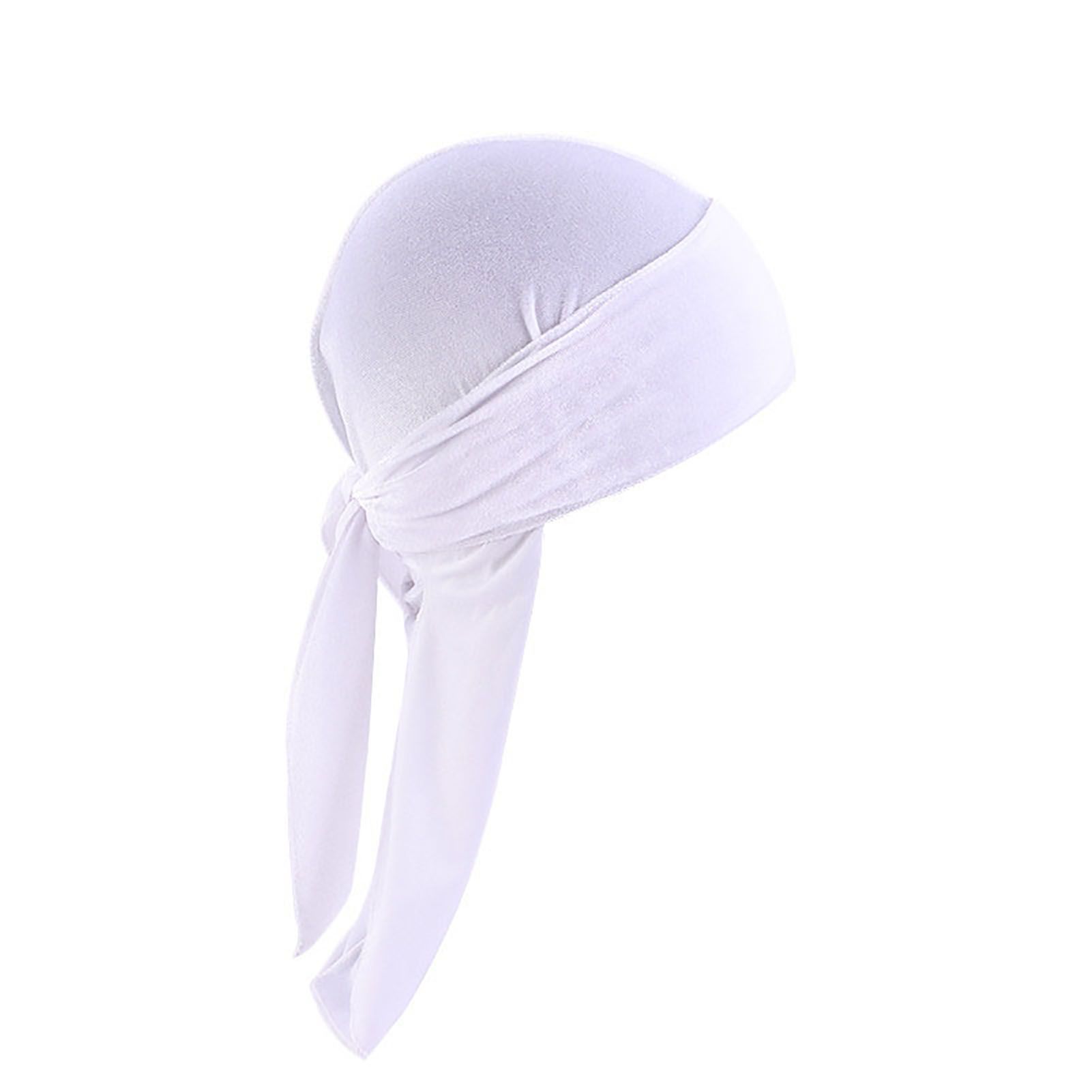 Hat Fashion Men Women Head Wrap with Long Tail