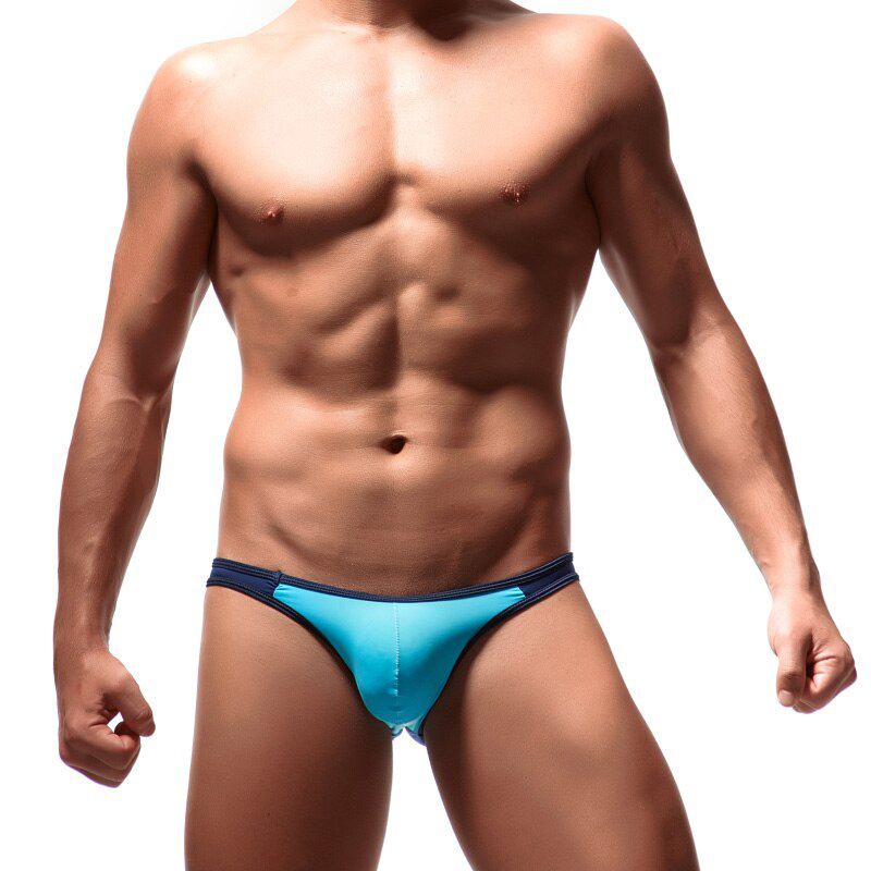 5pcs Sexy Men's Briefs Soft Breathable Silk Sexy Men's Hot Hips Up Transparent Jockstrap Colorful Undies Cueca E-051