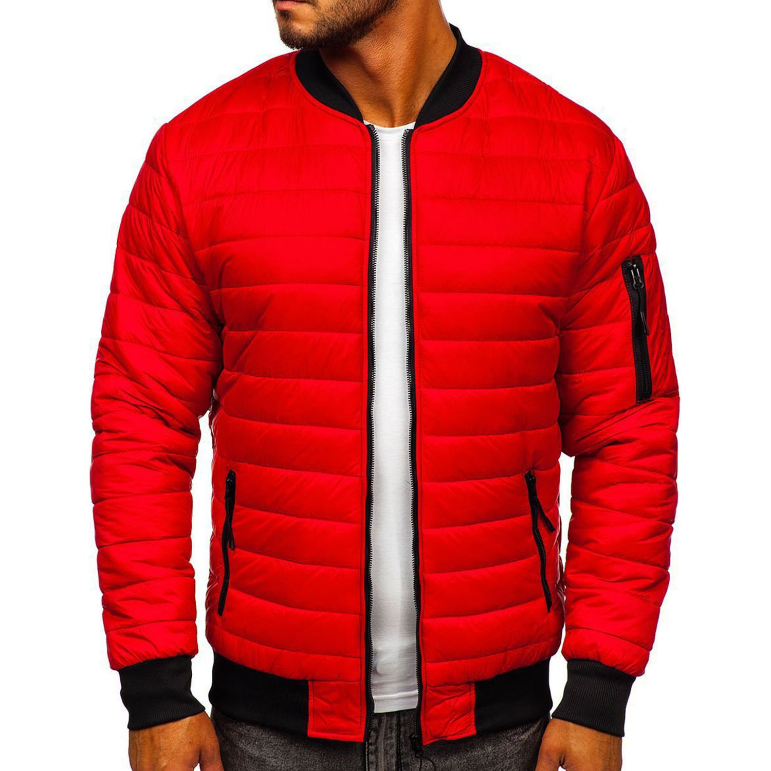 Men Jket Solid Color Warm Winter Jket