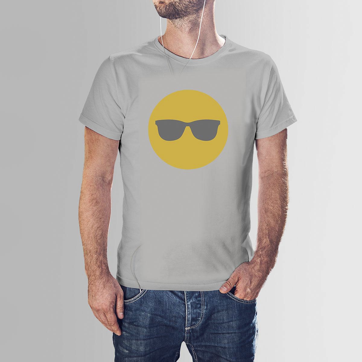 Ash Cotton Emoje HNH  T-shirt For Men