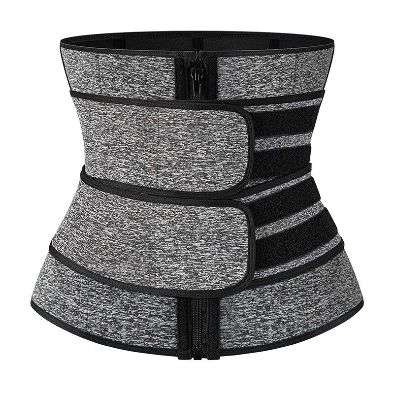 Women Waist Trainer Fitness Sauna Sweat Neoprene Slimming Belt Girdle Shapewear Modeling Strap Zipper Body Shaper