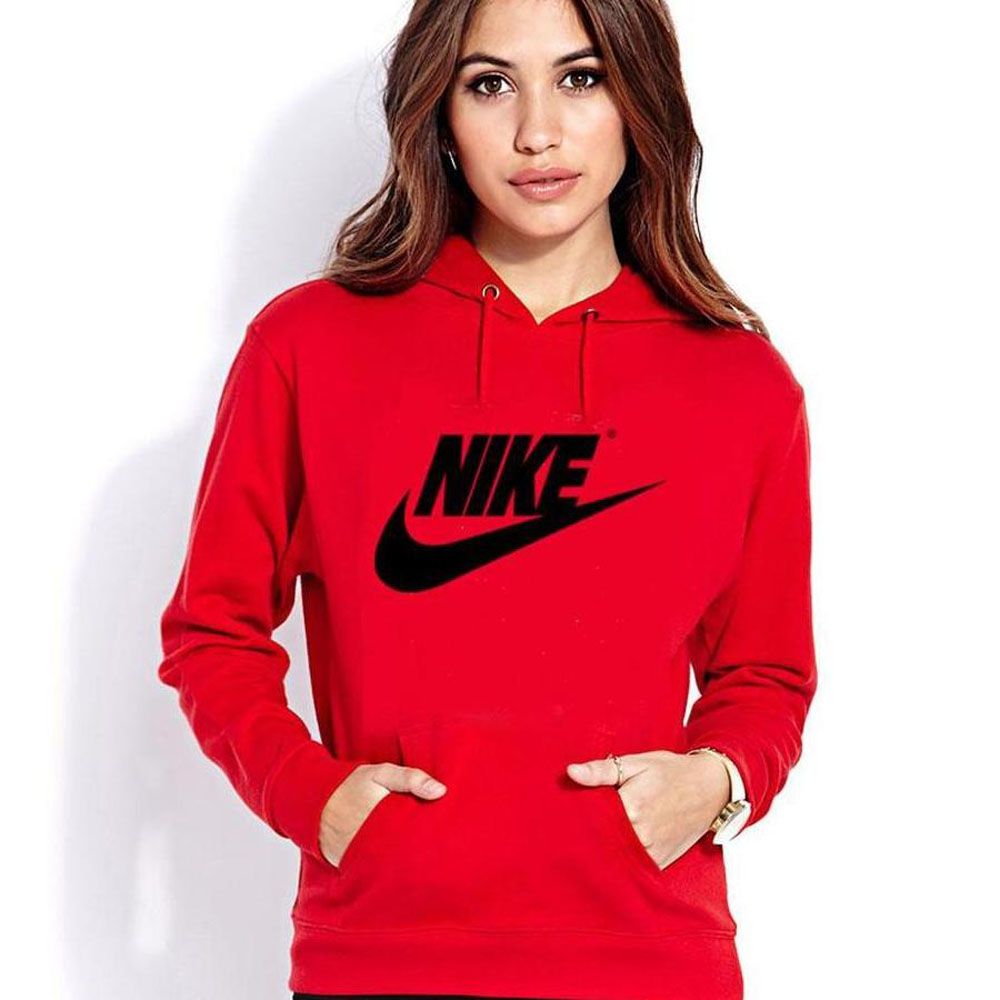 Red Winter Fashionable Printed Hoodie For Men