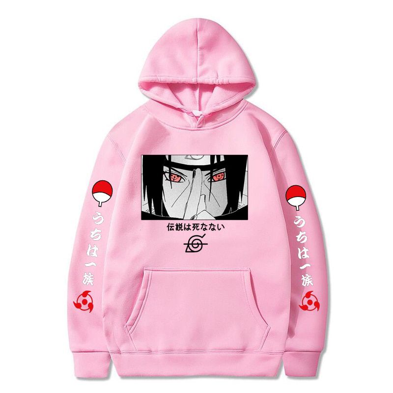 Japanese Anime Akatsuki Men Hoodie Cloud Symbols Japan Hoodies Streetwear Itachi Autumn Winter