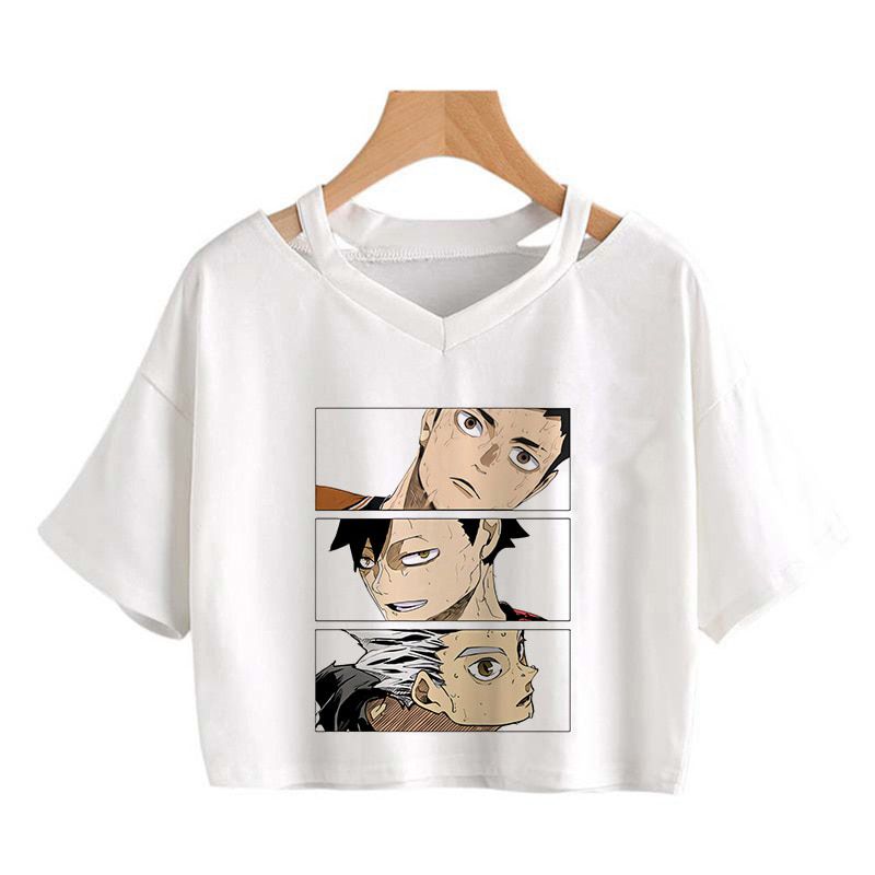 90s Oya Oya Oya Haikyuu T Shirt Kuroo Japanese Anime T-shirt Bokuto Manga Shoyo Volleyball Creative Tshirt Cartoon Graphic Tees