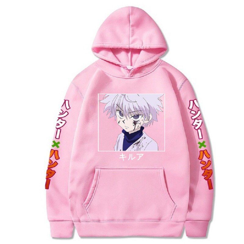 Anime Hunter X Hunter Killua Leorio Kurapika Gon Hisoka Pullover Hoodie Streetswear Tops