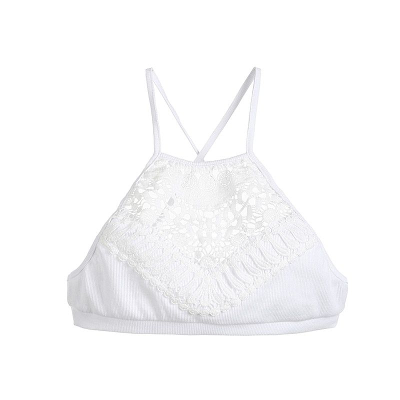 Plus Size Lace Bralette Hollow Out Wire Free Bra Tops Transparent Backless Lingerie Pad Underwear Wireless Underwire  2019