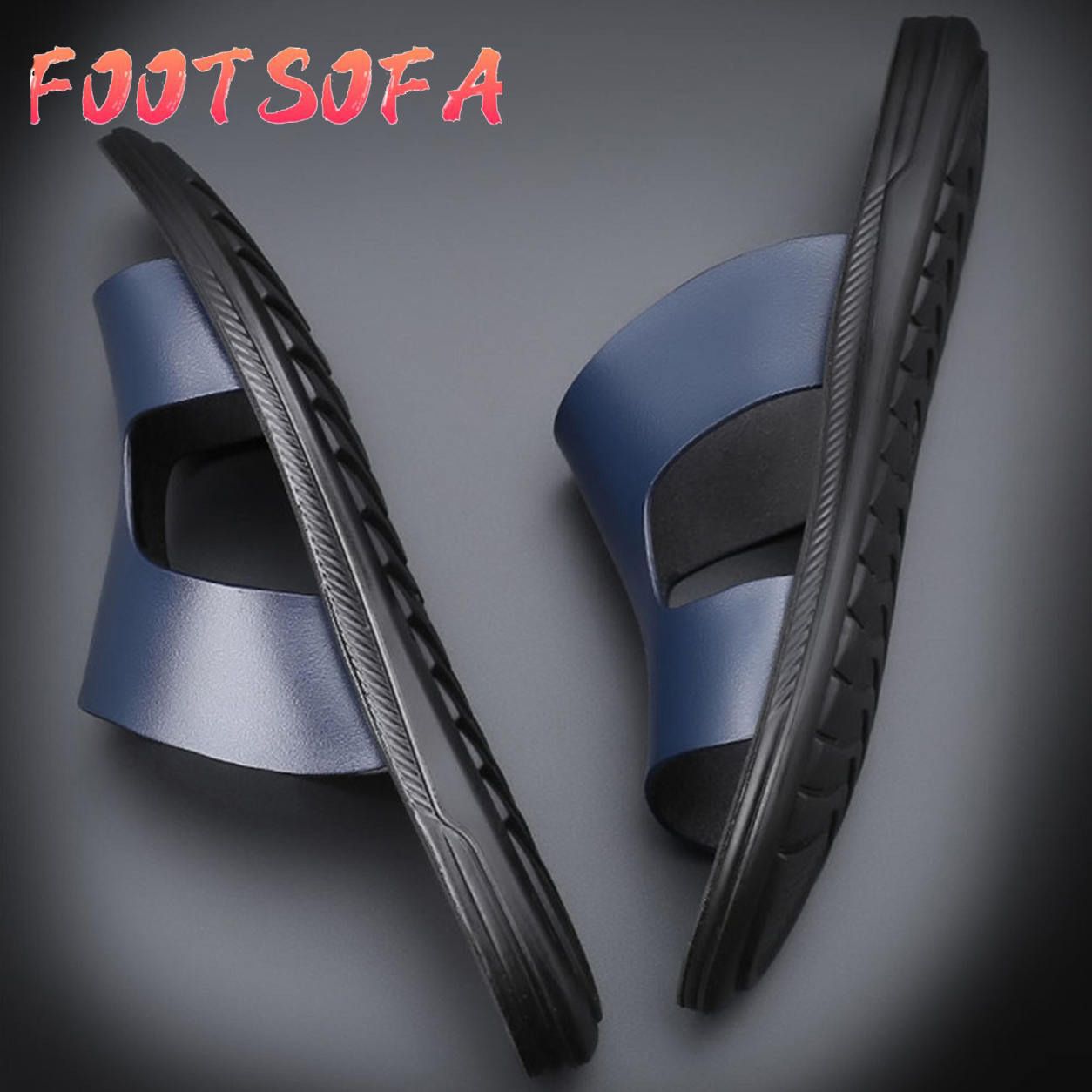 1 Pair Men Summer Anti Slip Soft Sole Casual Personalized Beach Shoes Male Cork Flat Bottom Casual Personalized Slippers