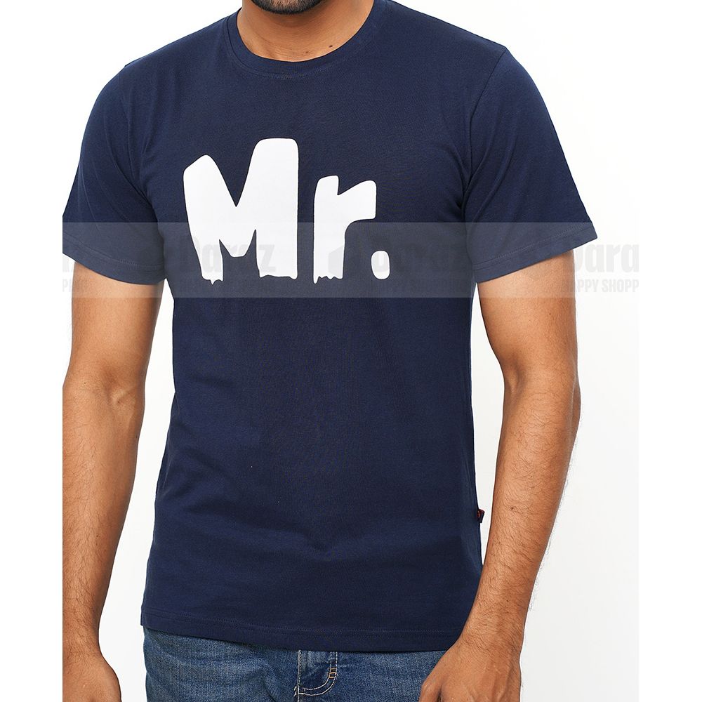 Black And Yellow Cotton Short Sleeve T Shirt For Men