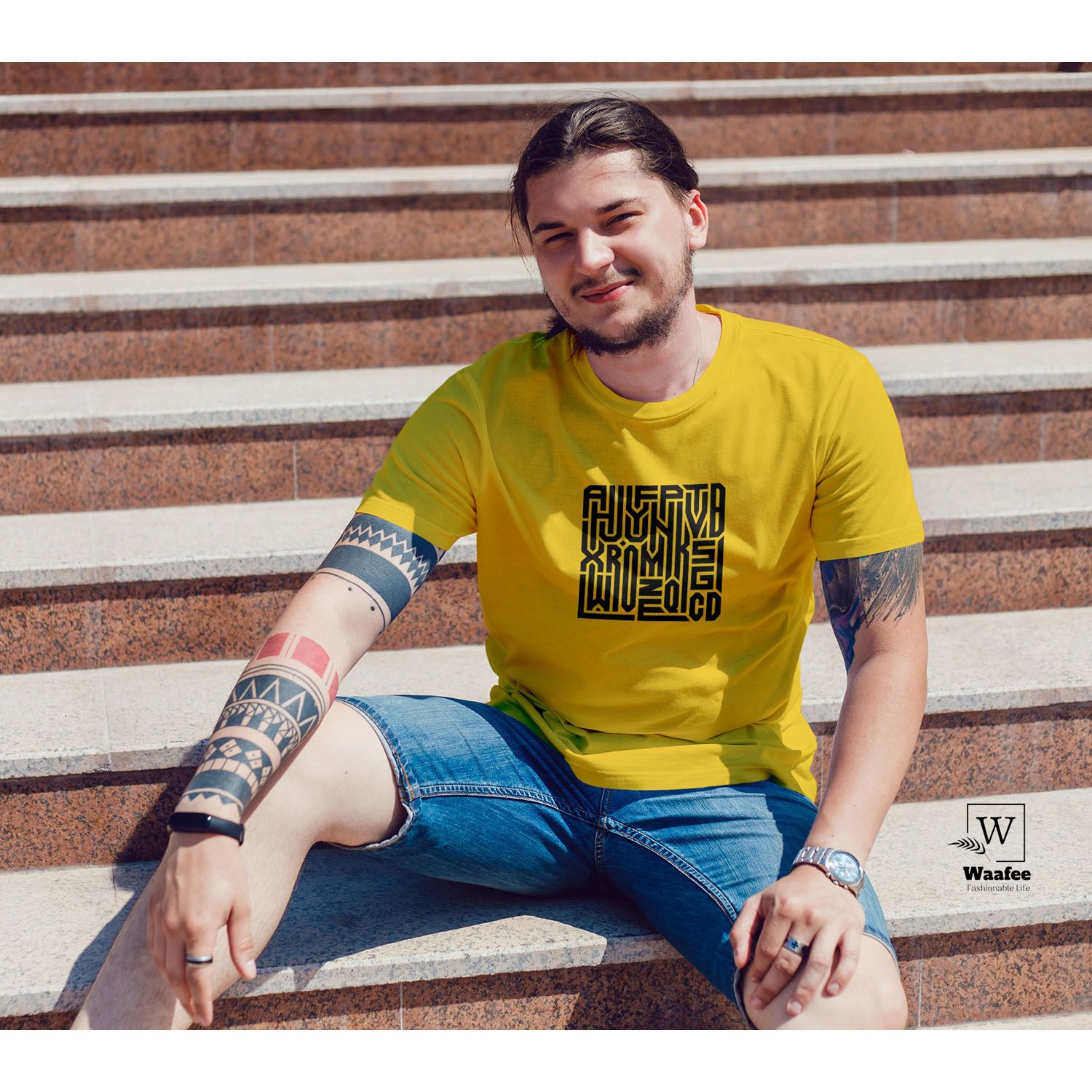 English Alphabet Calligraph T-shirts for Men & Women