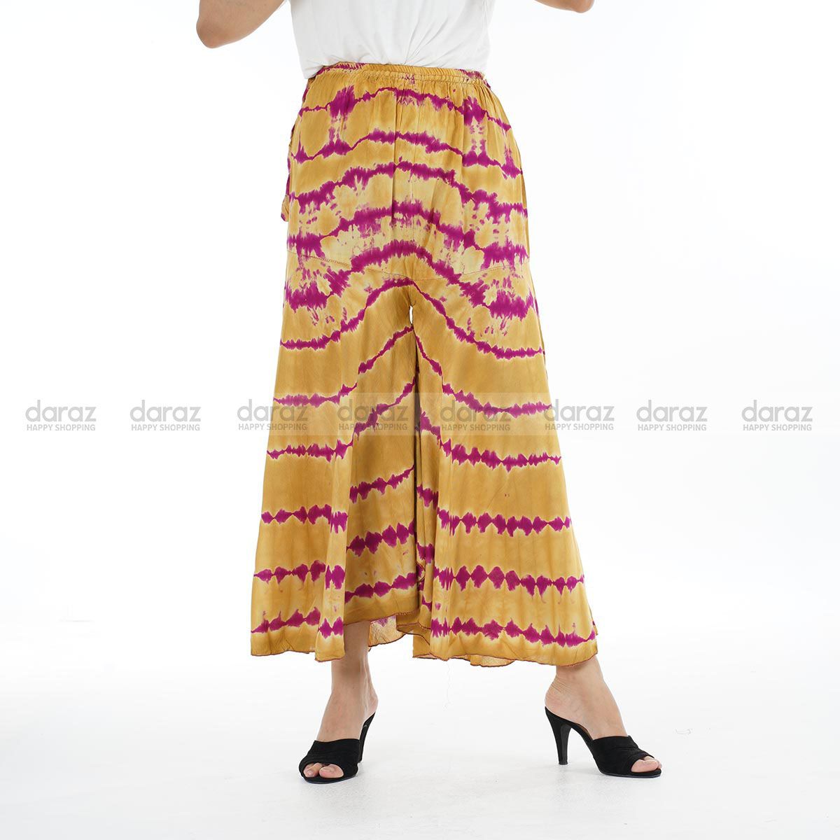 Latest Designed, High Quality soft Linen Fabric, Exclusive, Fashionable, Stylish and Comfortable, Skart প্লাজো plaju for Women