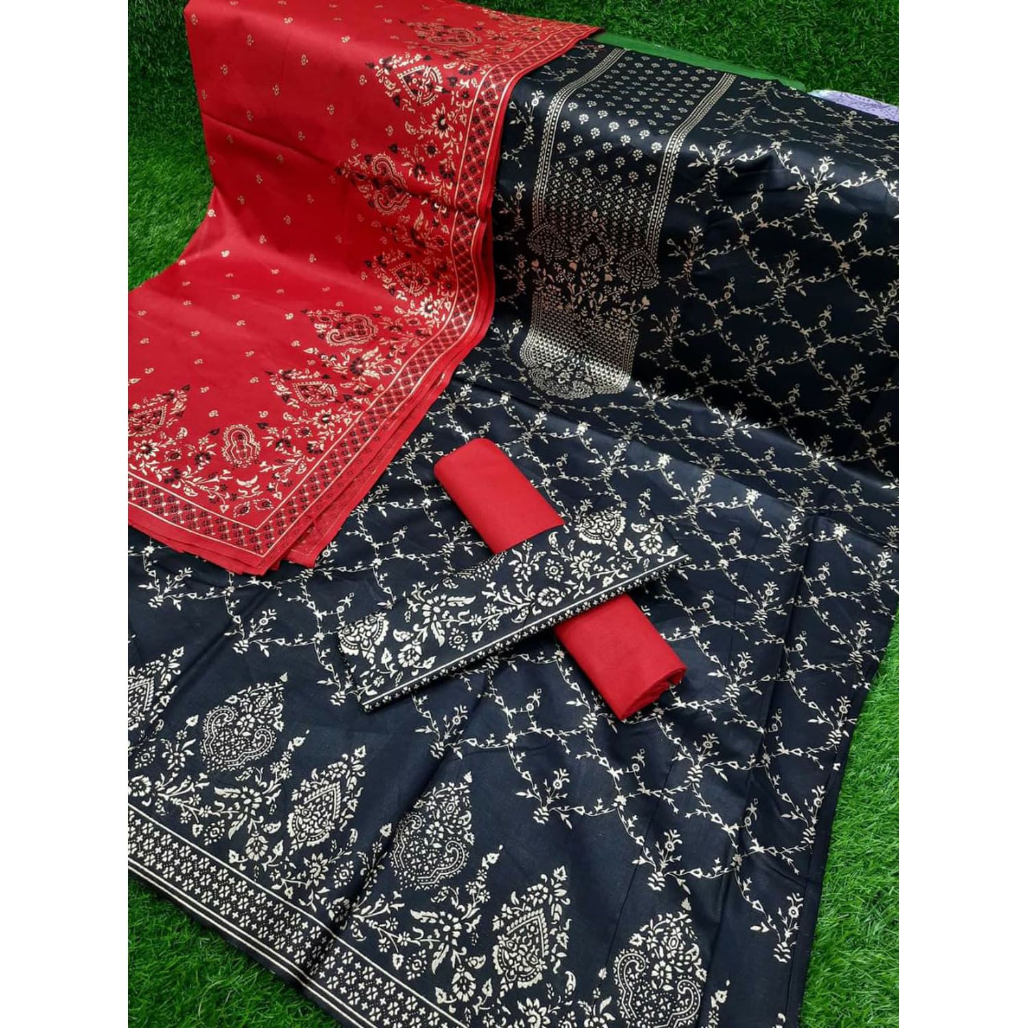 Cotton 3 Piece Gorgeous Skin print design Three piece for women,Girls, Ladies