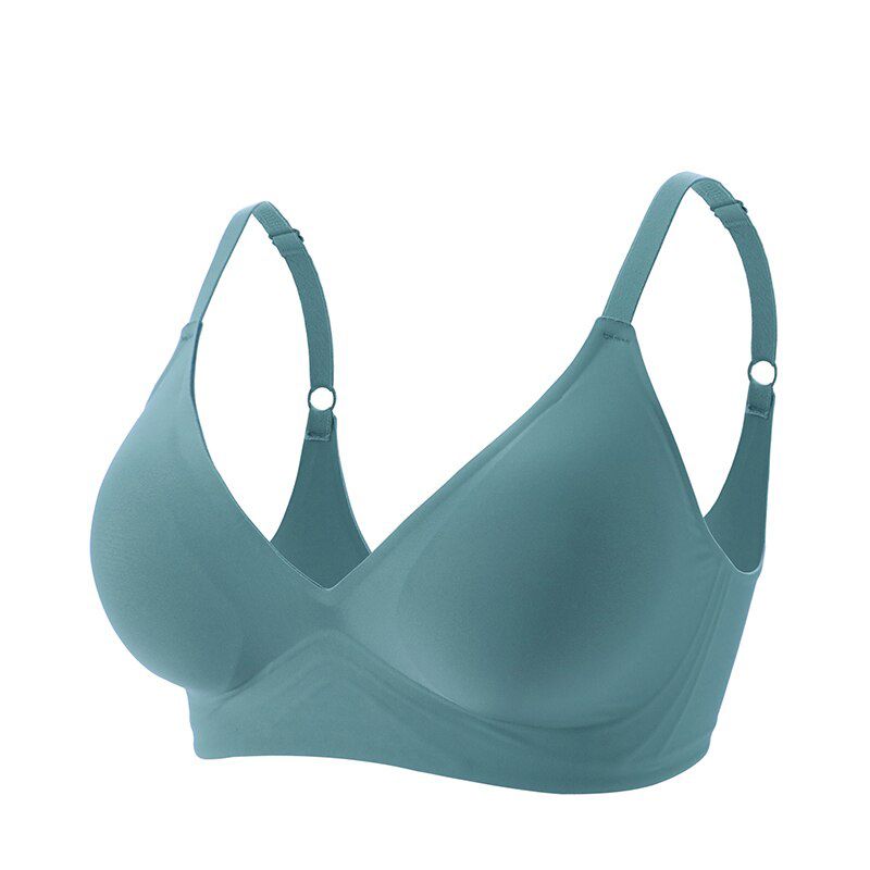 Push Up Bra Seamless Underwear Women Top Bras without Frame Thin Unwired Bralette Brassiere Soft Comfort Lingerie Deep V