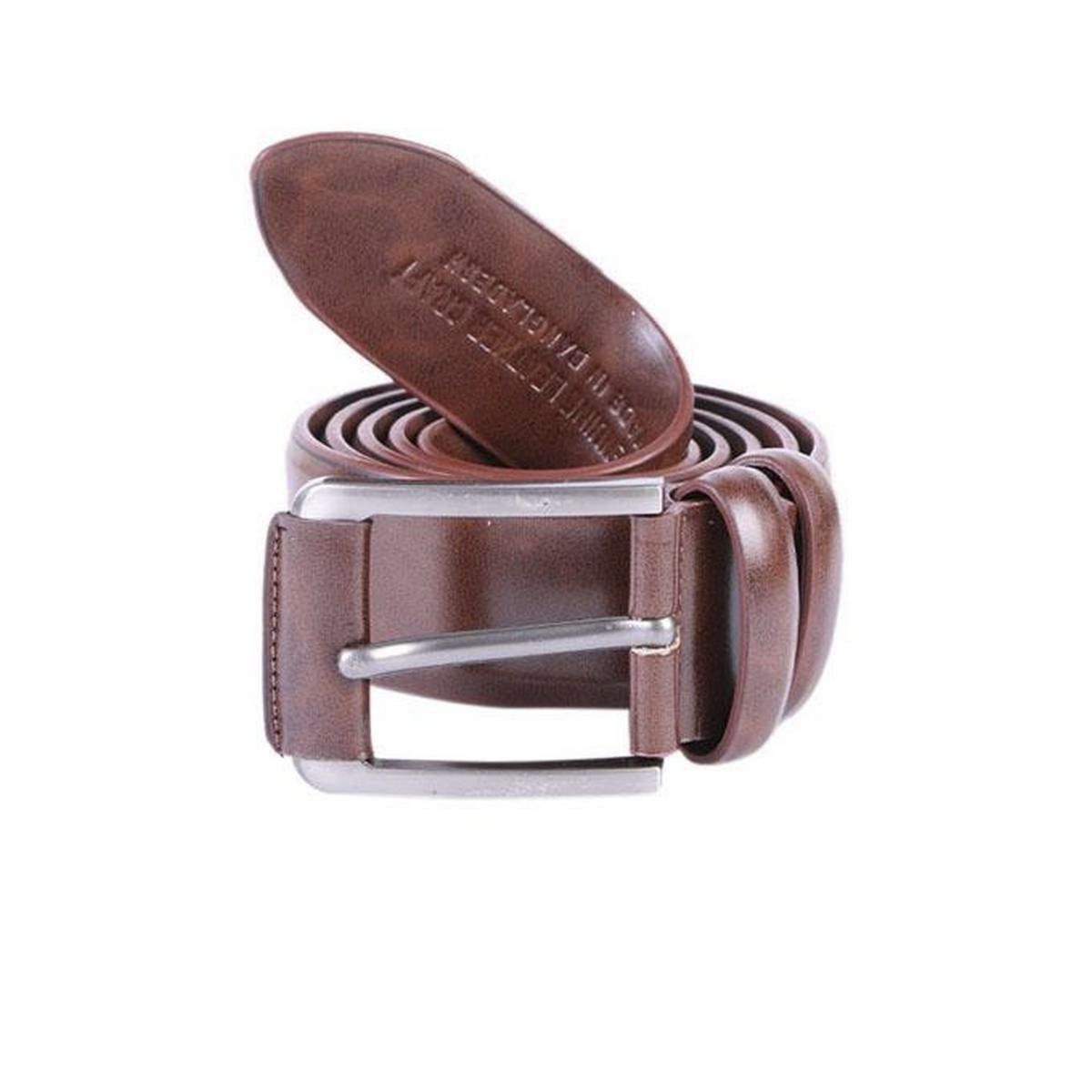 Dark Chocolate Leather Formal Belt For Men