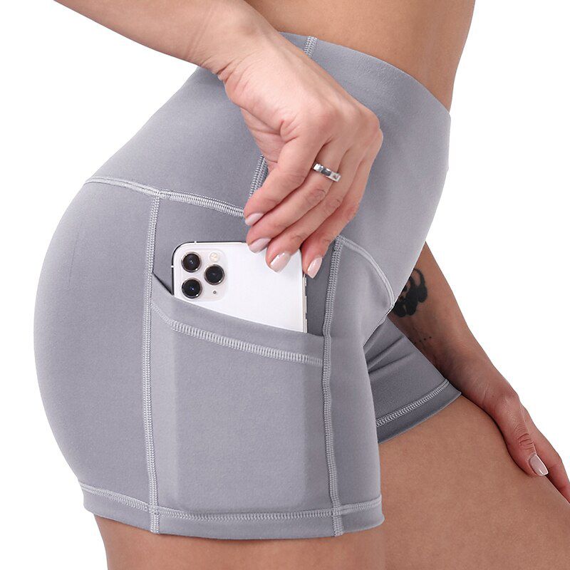 se_xy Yoga Shorts Hip Push Up Women High Waist Gym Shorts Fitness Tummy Control Workout Solid Shorts Summer