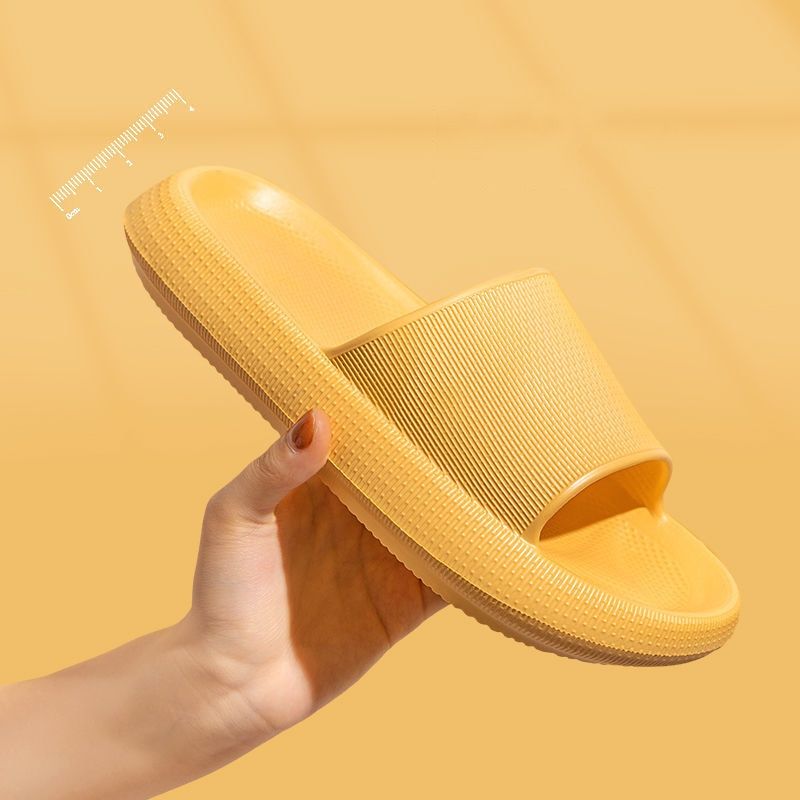 Abhoth Sandals Simple Non-slip Footwear Light Soft Men Shoes Sandals Increase Rubber Slippers Home Breathable Couple Slippers