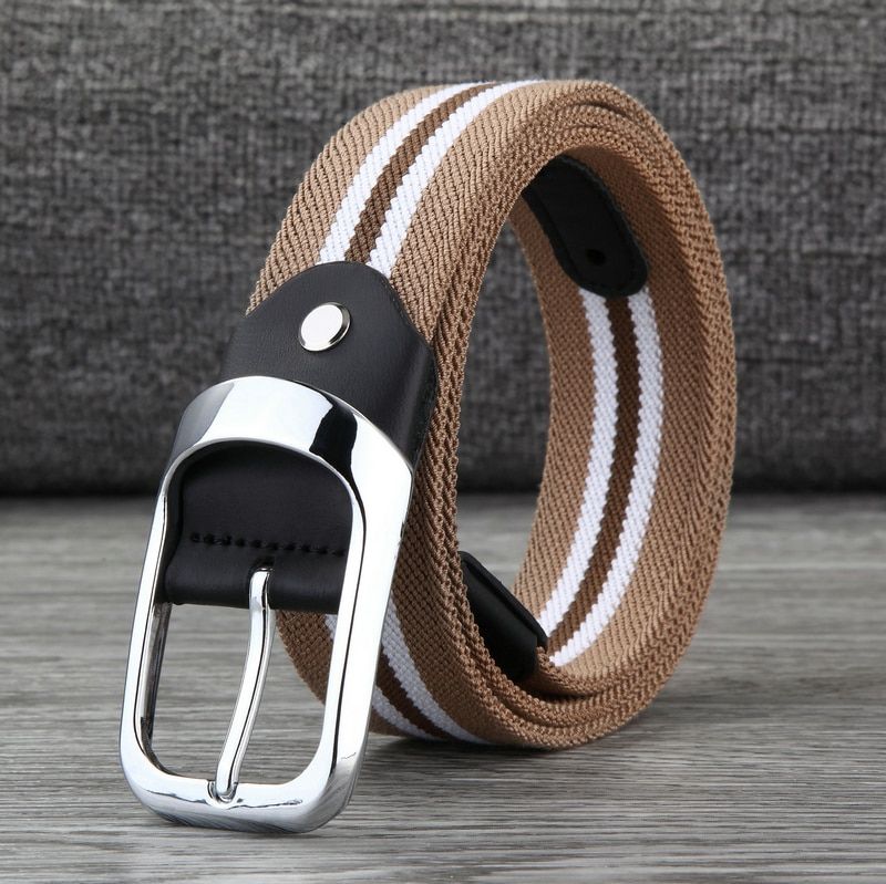 CETIRI Elastic Canvas Belt New Men & Women High Quality Pin Buckle Belt Canvas Military Belt Luxury Jeans Tactical Belt