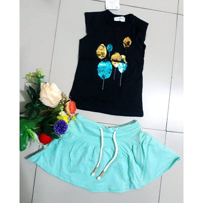 Baby Tops Set, Sequence work, Black