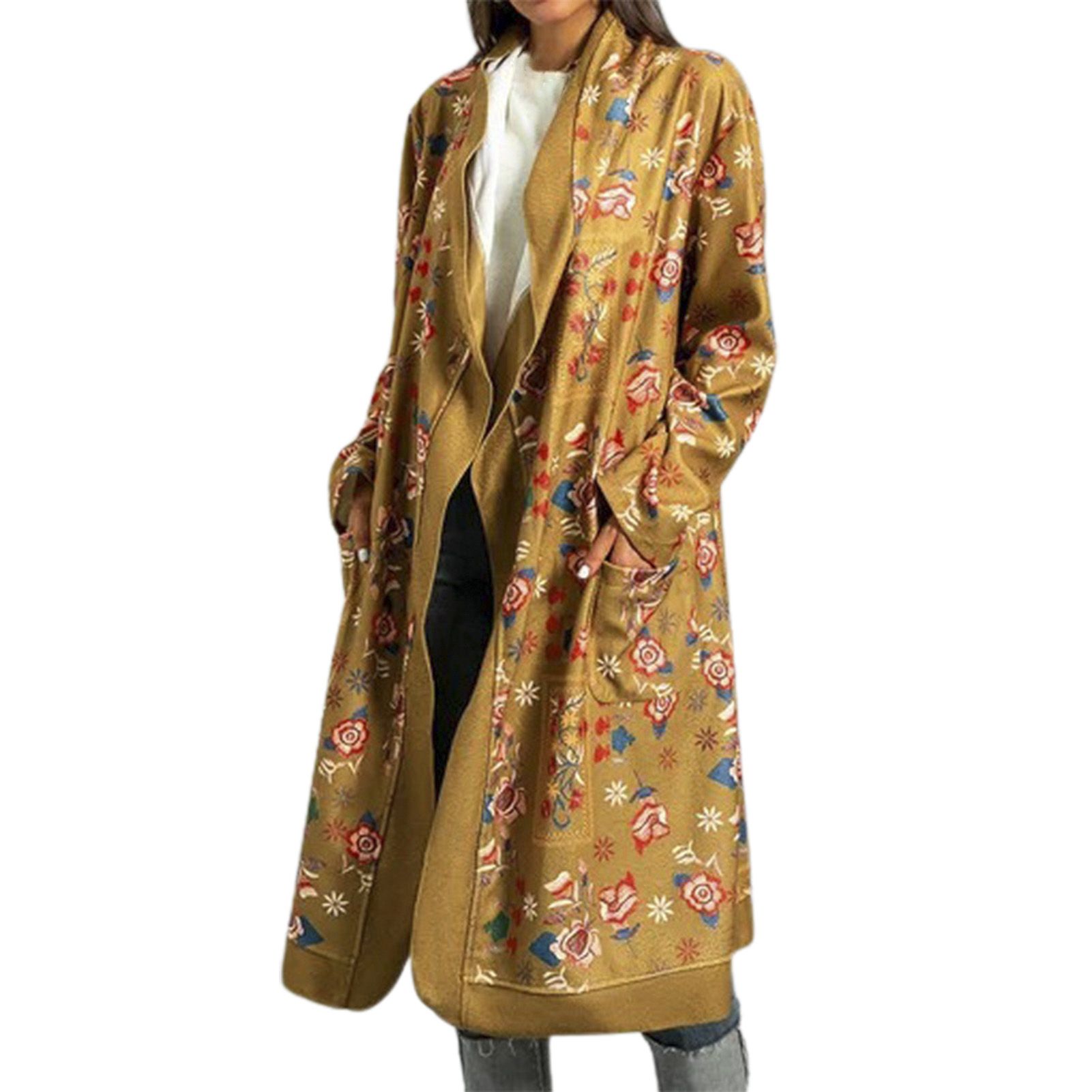 Spring Jacket Soft Extra Long Women Coat
