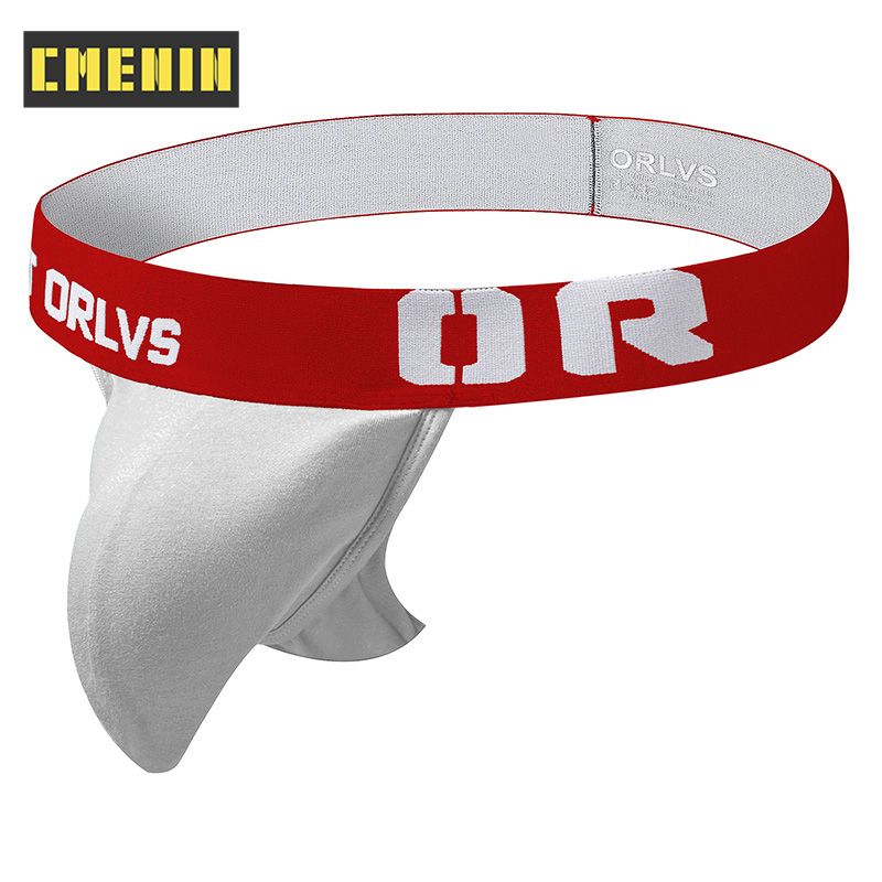 CMENIN 1pcs ORLVS (1 Pieces) Solid Ice Silk Men Underwear thongss Mens Jockstrap thongss And G strings CMENIN 1pcs Comfortable Splice Innerwear OR149