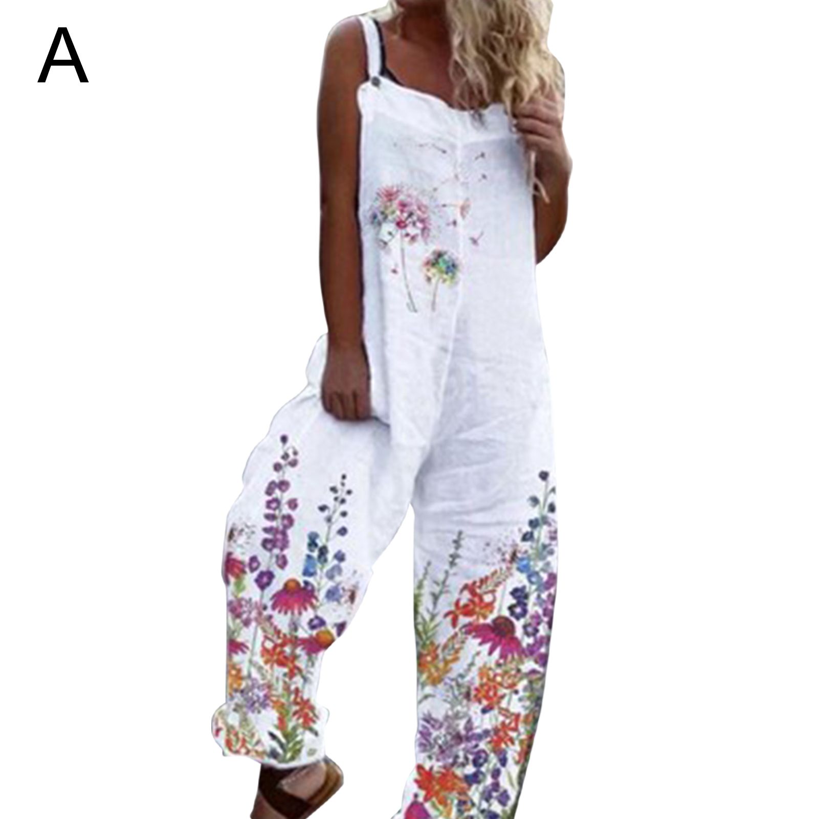 Jumpsuit Printing Floral Print Ladies Jumpsuit