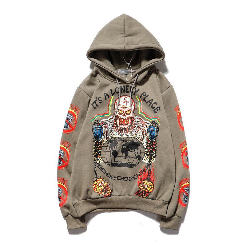 I feel Ghosts Hoodies Men Women  Hop SEE GHOSTS Hoodie Kanye West & Kid Cudi Los anes Sweatshirts