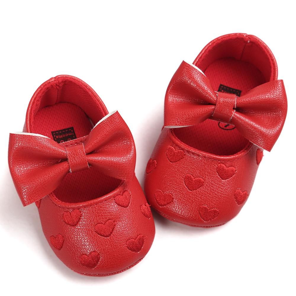 NPC Baby Girl Bowknot Leater Shoes Sneaker Anti-slip Soft Sole Toddler best a baby doll shoes pattern philippines for boys girls at target
