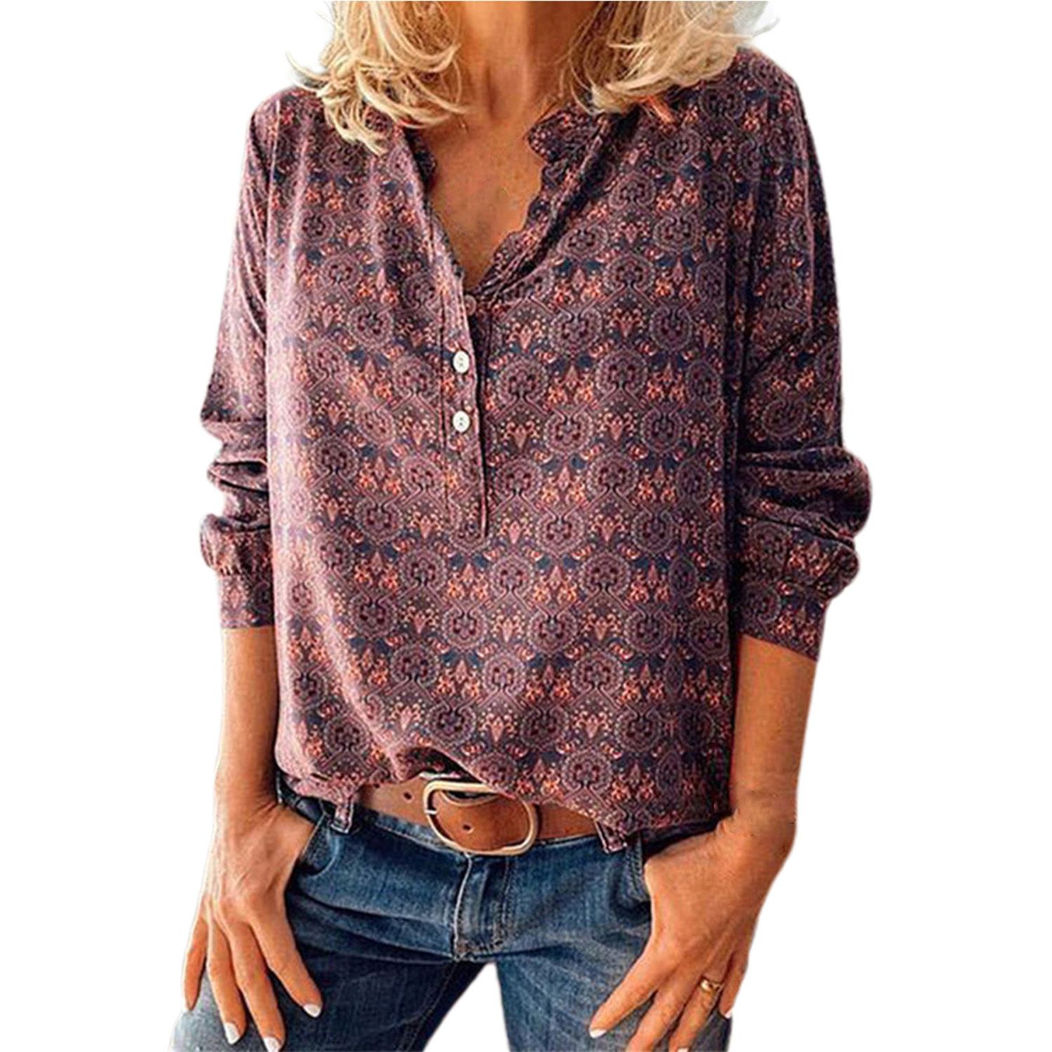 Women Top Regular Sleeve Fashion Appearance Loose-fitting Shirt